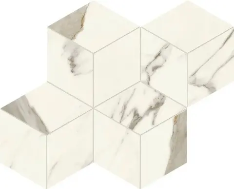 Marvel Calacatta Sublime Mosaico Esagono Silk
