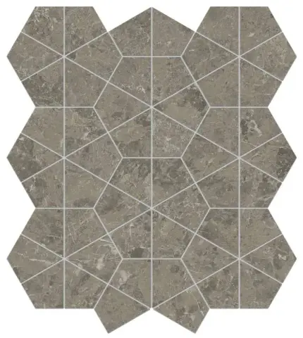 Marvel Meraviglia Grigio Elegante Hexagon Lapp.