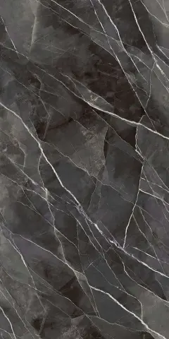 Laminam Diamond Calacatta Black Bocciardato Book Match A 324x162 20.5 мм