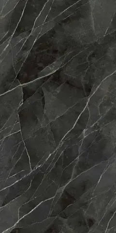 Laminam Diamond Calacatta Black Bocciardato Book Match Face B 162x324 5.6мм