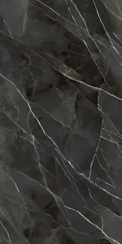 Laminam Diamond Calacatta Black Lucidato Starlit Book Match Face A 162x324 5.6мм