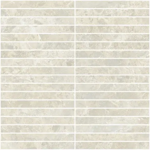 Coliseumgres Da Vinci White Mosaico Strip Натуральная