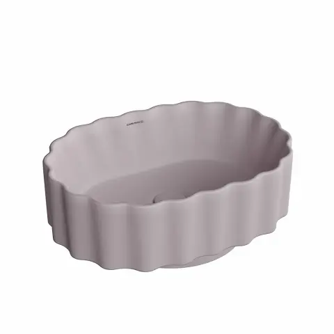 Раковина ARTBASIN Conchiglia/АртБэйзин Конкилья накладная 50, мальва матовая
